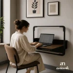 میز تحریر دیواری تاشو مدل تیما آنیانیک